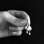Earrings | Textured Tear + Pearl